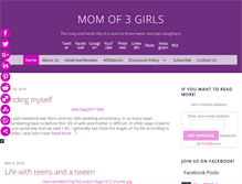 Tablet Screenshot of momof3girls.net